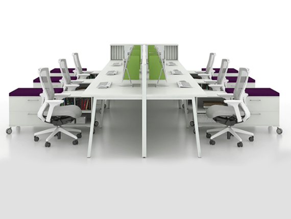 TANGENT Workstation Desk & (2)