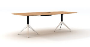 Potenza Boardroom Table in Virgina Walnut MTP (3)