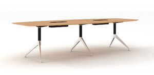 Potenza Boardroom Table in Virgina Walnut MTP (5)