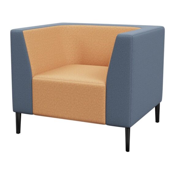 Haven Standard Back 1 Seater With Arms Metal Feet Synergy Frame Bond 800×800