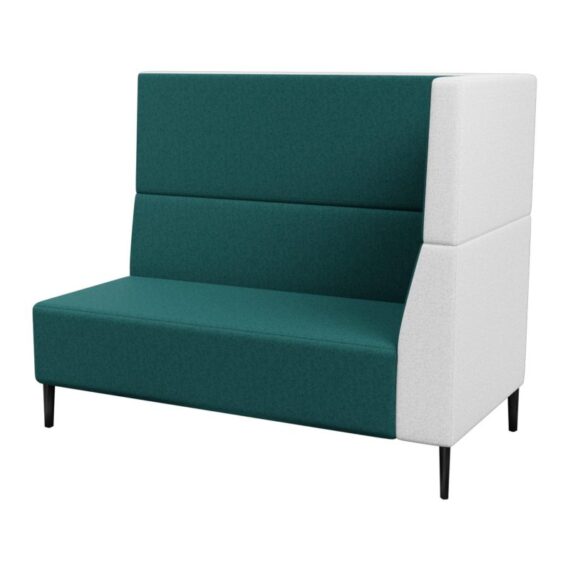 Haven Tall Right Arm 2 Seater Metal Feet 800×800