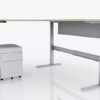 L Shaped Electric Desk Raised V2