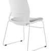 CHAIR SNOUT SLED WHITE GREY SEATPAD 3