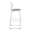 STOOL SNOUT 760 WHITE GREY SEATPAD BACK 1