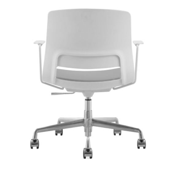 ARM CHAIR SNOUT 4 LEG WHITE GREYBLACK SEATPAD back 800