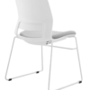 CHAIR SNOUT SLED WHITE GREY SEATPAD 3 1