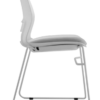 CHAIR SNOUT SLED WHITE GREY SEATPAD 5 1