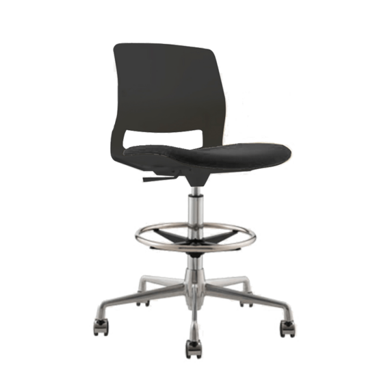 STOOL SNOUT CASTOR BLACK SEATPAD NSE