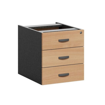 Accent Fixed Pedestal - 3 drawer